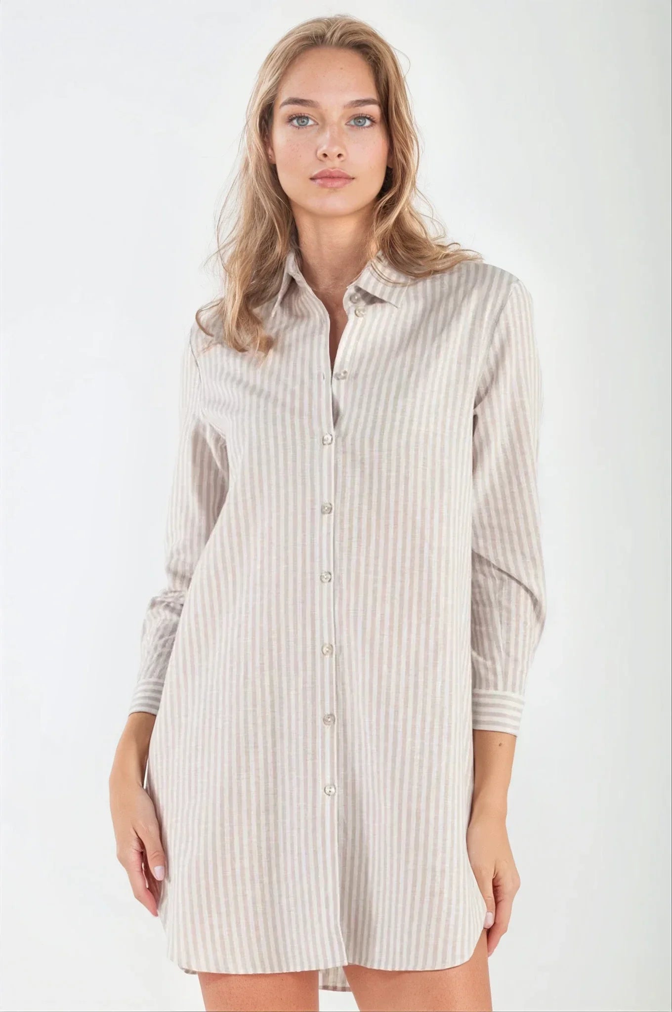 Camicia Abito in Lino Beige Stilovera™