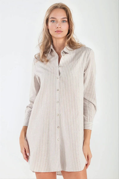Camicia Abito in Lino Beige Stilovera™