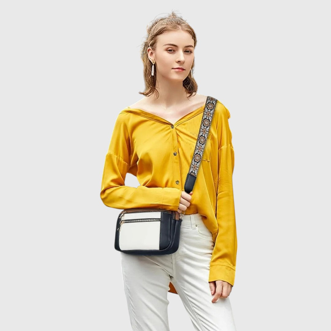 Sharena - Borsa a Tracolla Con Cinturino Floreale