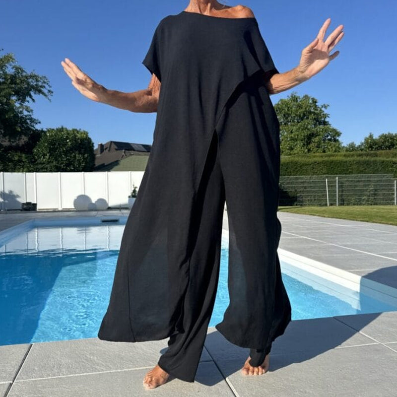 Shelagh - Inizio Pagina Con Spalle Scoperte e Pantaloni Settati