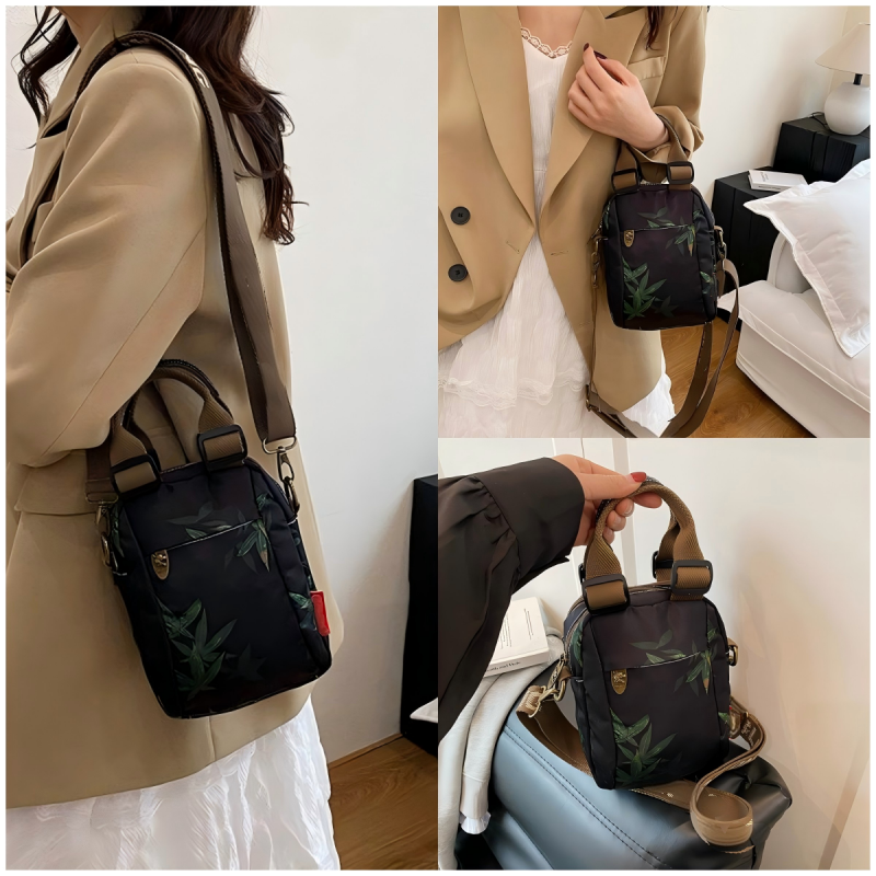 Sibella - Borsa a Tracolla Multistrato Con Stampa Fashion