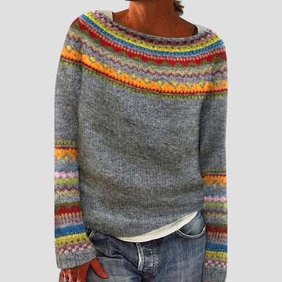 Siena | Maglione a Maglia da Donna con Motivo | Vestibilità Comoda e Calda