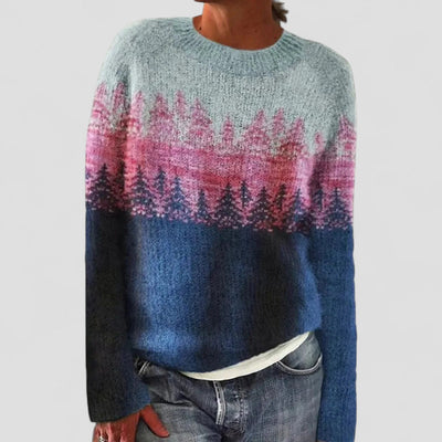 Siena | Maglione a Maglia da Donna con Motivo | Vestibilità Comoda e Calda